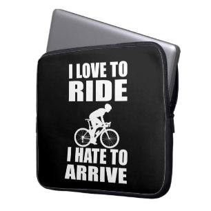 Mountain Bike Humour - Biking Quote - Funny Cyclin Laptop Sleeve