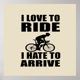 Mountain Bike Humour - Biking Quote - Funny Cyclin Poster