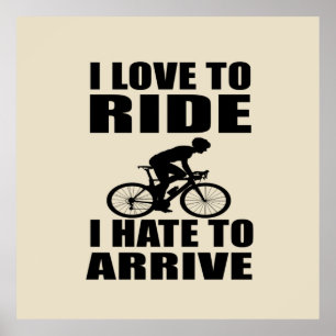 Mountain Bike Humour - Biking Quote - Funny Cyclin Poster