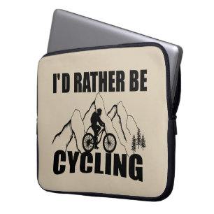 Mountain Bike Humour - Funny Cycling Laptop Sleeve