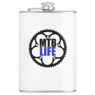 Mountain Bike Life Hip Flask