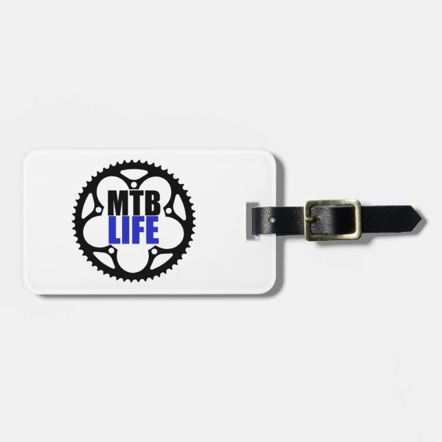 Mountain Bike Life Luggage Tag (Front Horizontal)