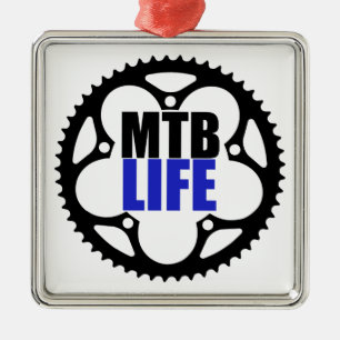 Mountain Bike Life Metal Tree Decoration