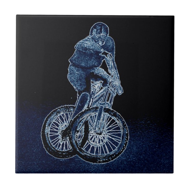 Mountain bike Llandegla mtb bmx Tile (Front)