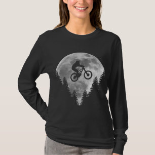 Mountain Bike - Moon MTB Downhill Biking Funny Gif T-Shirt
