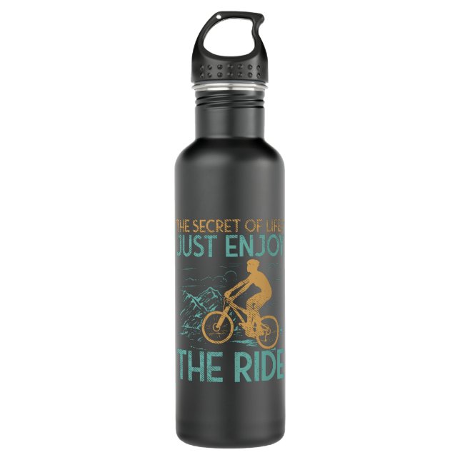 Mountain Bike Mountain Biker 710 Ml Water Bottle (Front)