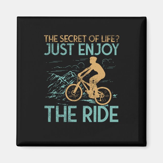 Mountain Bike Mountain Biker Magnet (Front)