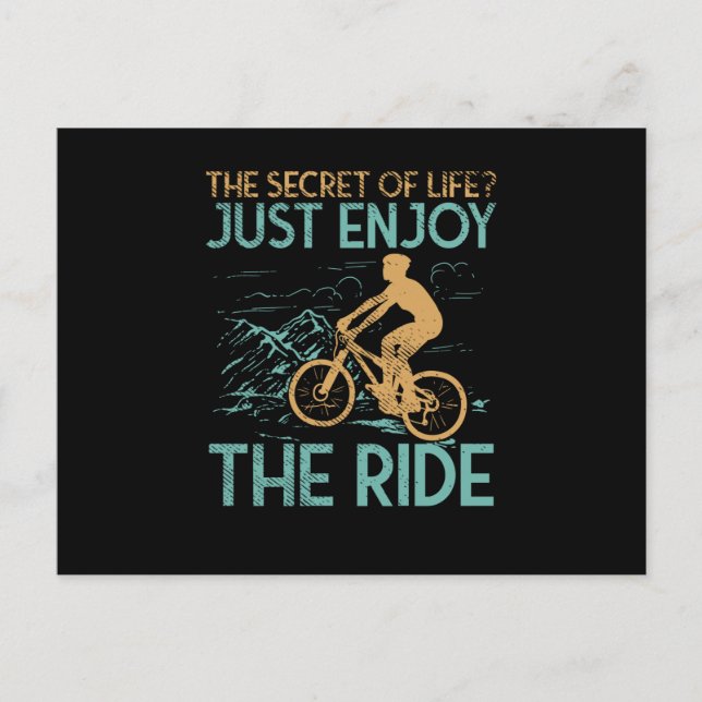 Mountain Bike Mountain Biker Postcard (Front)