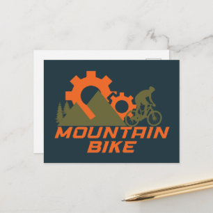 Mountain bike mountainbike holiday postcard