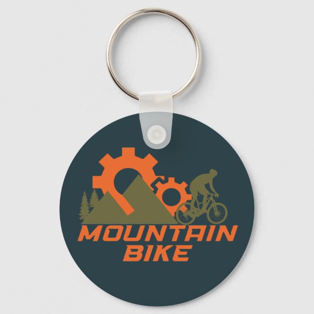 Mountain bike mountainbike key ring (Front)
