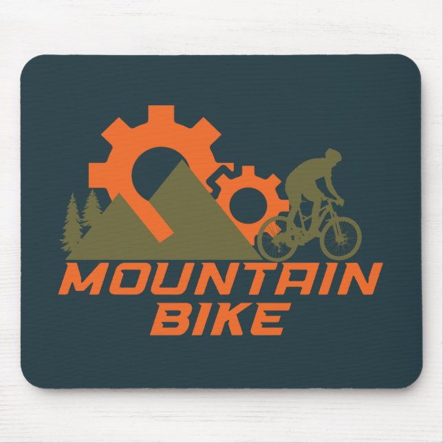 Mountain bike mountainbike mouse mat (Front)