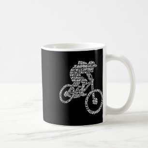 Mountain Bike Mtb Biker Typography Men Boys Downhi Coffee Mug