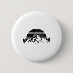 Mountain Bike Mtb Biking Riding Trails Men Vintage 6 Cm Round Badge