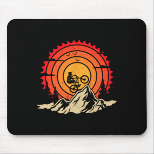 Mountain Bike Mtb Cycling Downhill Biking Sunset V Mouse Mat