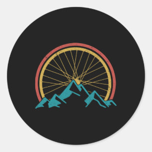 Mountain Bike Mtb Downhill Bicycle Cycling Gift Classic Round Sticker