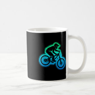 Mountain Bike Mtb Downhill Biker Children Boys  Coffee Mug