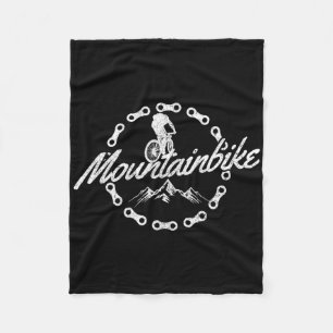 Mountain Bike - Mtb Downhill Biking Cycling Biker Fleece Blanket