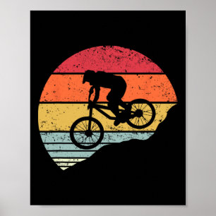 Mountain Bike Mtb Downhill Biking Cycling Biker Gi Poster