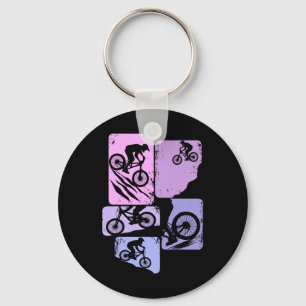 Mountain Bike Mtb Downhill Biking Cycling Biker Wo Key Ring