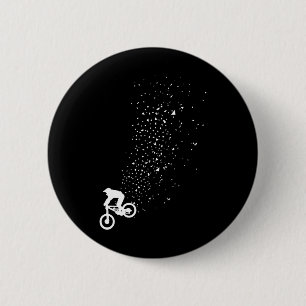 Mountain Bike - Mtb Downhill Biking Cycling Gift 6 Cm Round Badge