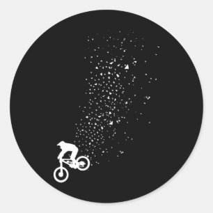 Mountain Bike - Mtb Downhill Biking Cycling Gift Classic Round Sticker