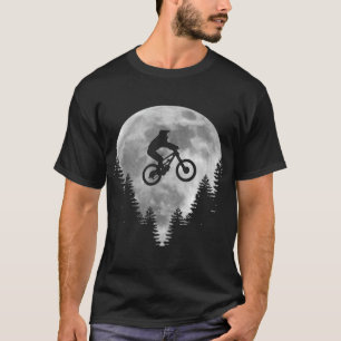 Mountain Bike - MTB Moon Downhill Biking Gift T-Shirt