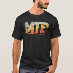 Mountain Bike Mtb Nature Mountains Retro Wave Vint T-Shirt