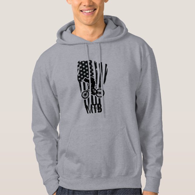 Mountain bike mtb rider hoodie (Front)