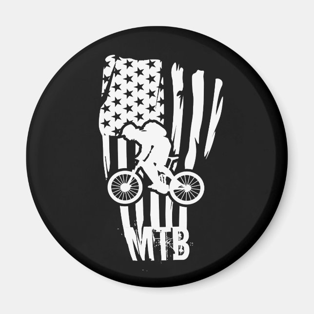 Mountain bike mtb rider magnet (Front)