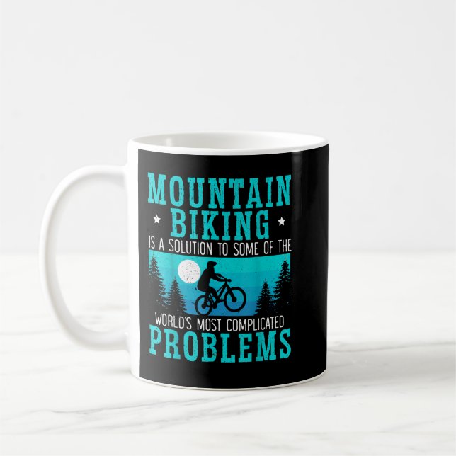 Mountain Bike Rider Cyclist Bicycle Lover Biker Bi Coffee Mug (Left)