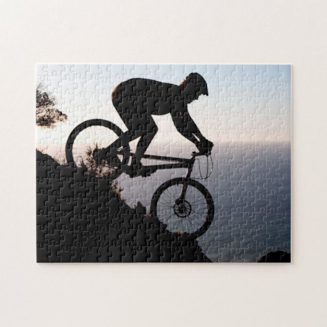 Mountain Bike Rider. Lions Head, Cape Town Jigsaw Puzzle (Horizontal)