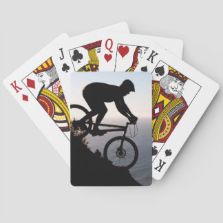 Mountain Bike Rider. Lions Head, Cape Town Playing Cards