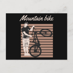 Mountain Bike Rider Postcard