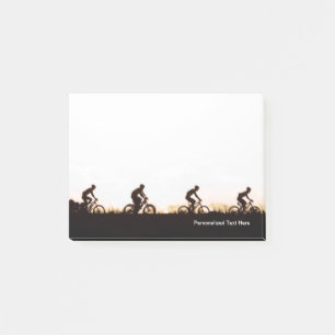 Mountain Bike Riders Make Their Way Over The Dam Post-it Notes