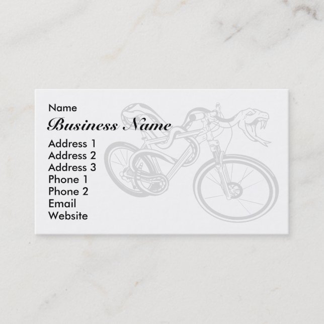 Mountain Bike Sales Or Repair Company Business Business Card (Front)