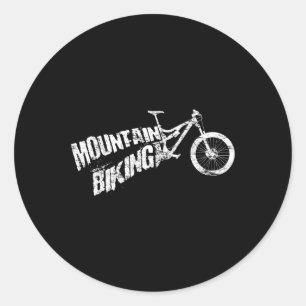 Mountain Bike Shirt - Mountain Biking Mtb T Shirts Classic Round Sticker