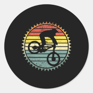 Mountain Bike Shirt - Mtb Downhill Biking Classic Round Sticker