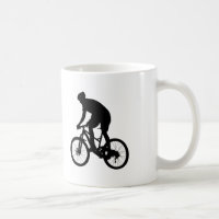 Mountain bike silhouette - Choose background color