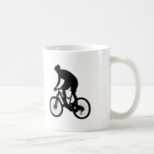Mountain bike silhouette - Choose background color Coffee Mug