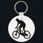 Mountain bike silhouette - Choose background color Key Ring<br><div class="desc">mountain bike bicycle biker , man silhouette biking race , extreme country summer sport, cross cyclist lifestyle adventure , rider activity speed wheel , helmet male jump young , nature sky ride cycle , stamina illustration girl climbing, people black woman mountain, bike bicycle biker man</div>