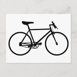 Mountain Bike Silhouette Postcard