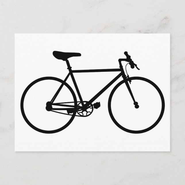 Mountain Bike Silhouette Postcard (Front)