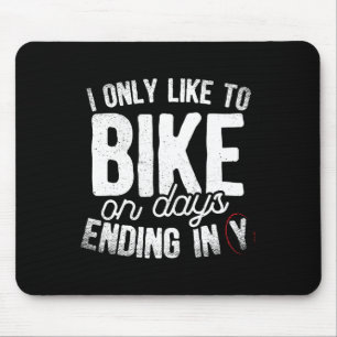 Mountain Bike T Shirt Funny Mountain Biking Themed Mouse Mat