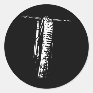 Mountain Bike Tires Mtb Cycling Downhill Biking Classic Round Sticker