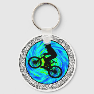 MOUNTAIN BIKE TRACKED KEY RING