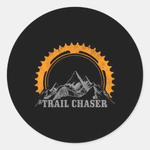 Mountain Bike Trail Mtb Biking Cycling Biker Gift Classic Round Sticker