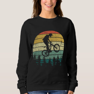 Mountain Bike - Vintage Downhill Biking - MTB Ridi Sweatshirt