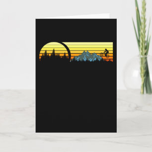 MOUNTAIN BIKE VINTAGE Mountainbiker Freestyle Card