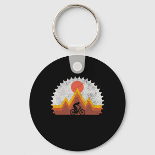 Mountain Bike Vintage Retro Mtb Downhill Biking Cy Key Ring