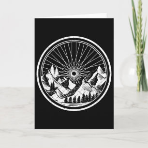Mountain Bike Wheel - Bicycle Mtb Rider Cyclist Tr Card